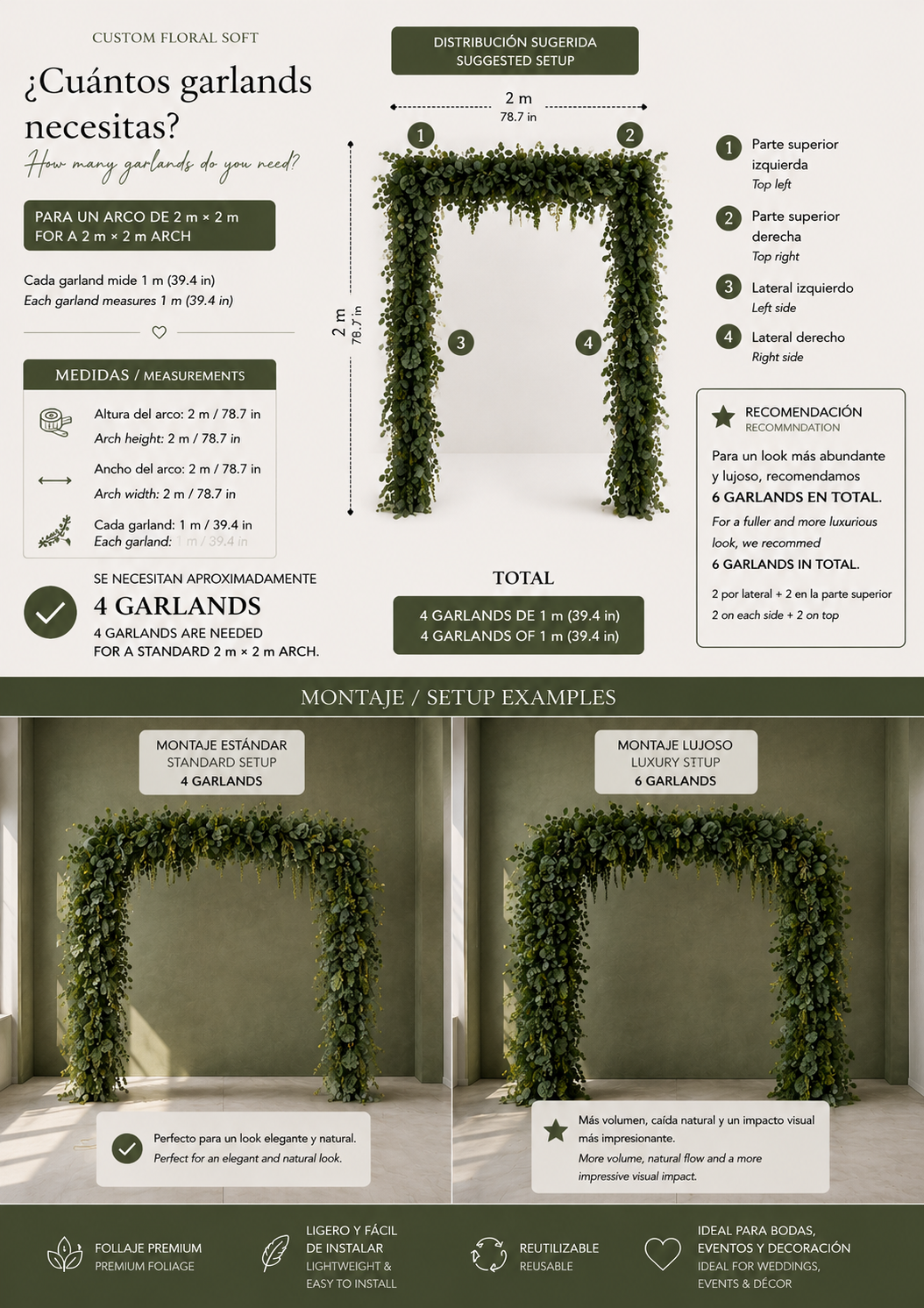 Artificial Eucalyptus Greenery Arrangement for Natural Décor