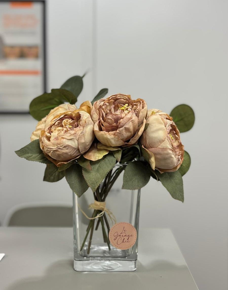 Flowers Bouquet - Vintage Rose & Ivory - LGC/PA-P