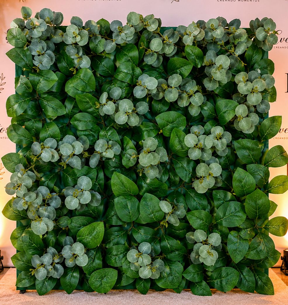 Artificial Eucalyptus Green Wall Panel 20”x20” – Event Backdrop, Photo Booth & Wedding Decor