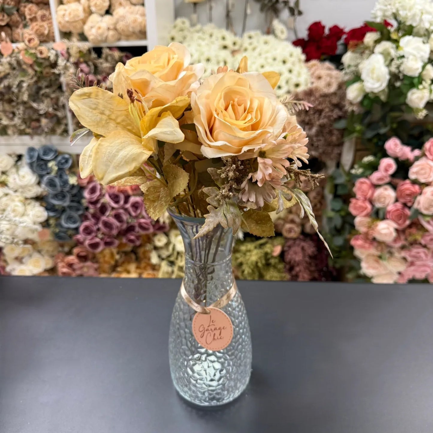 Textured Glass Vase