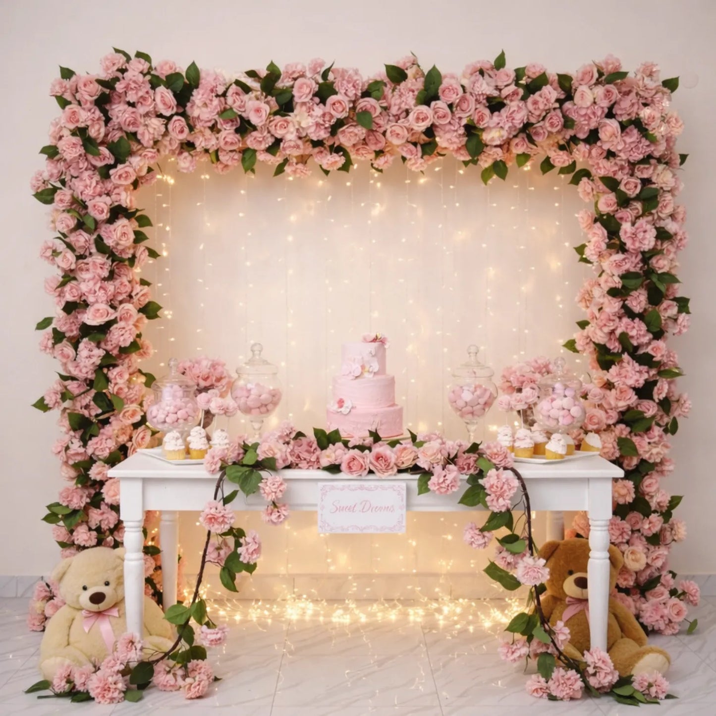 Premium Faux Hydrangea Garland