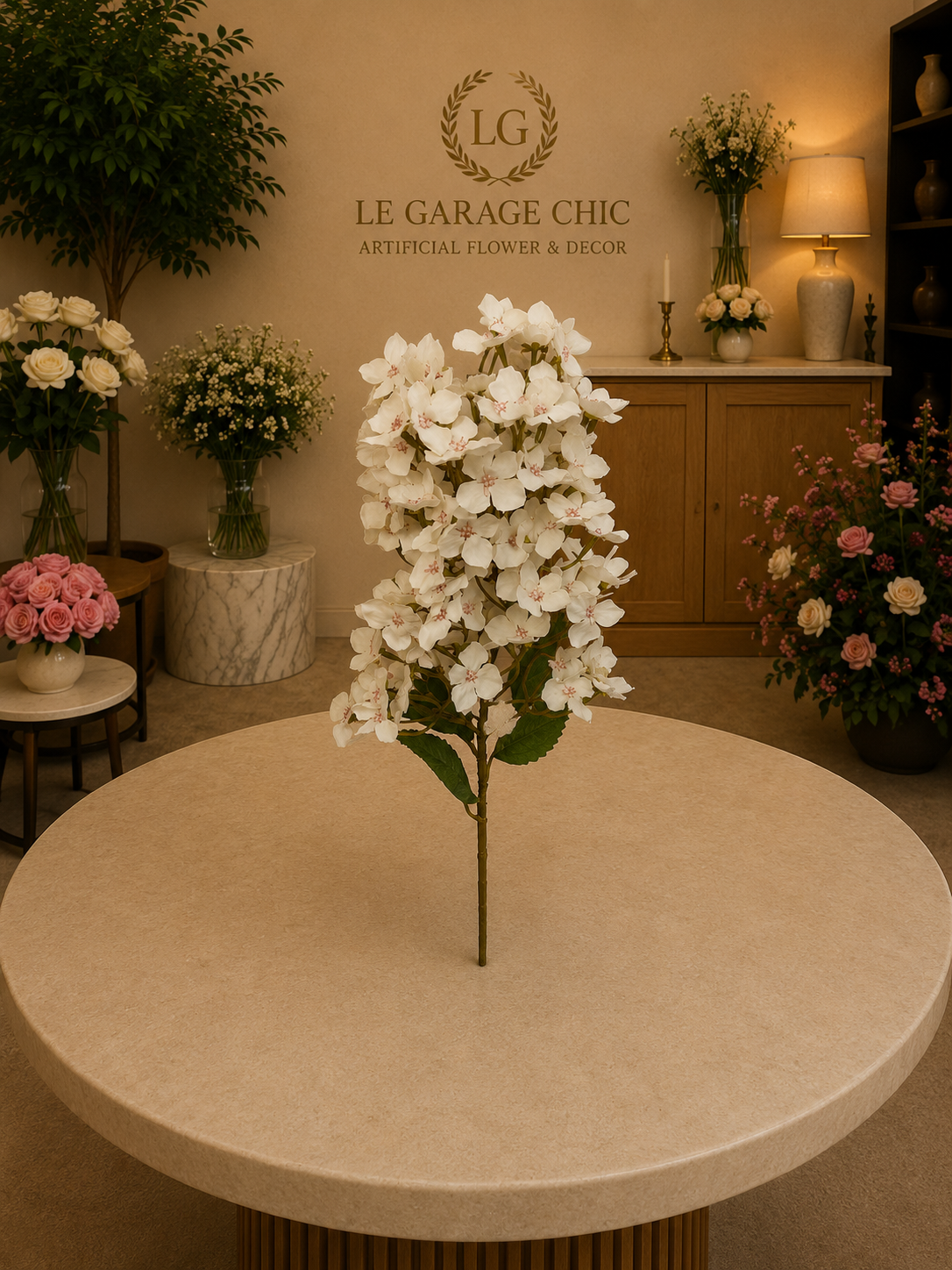 Artificial Hydrangea Stem