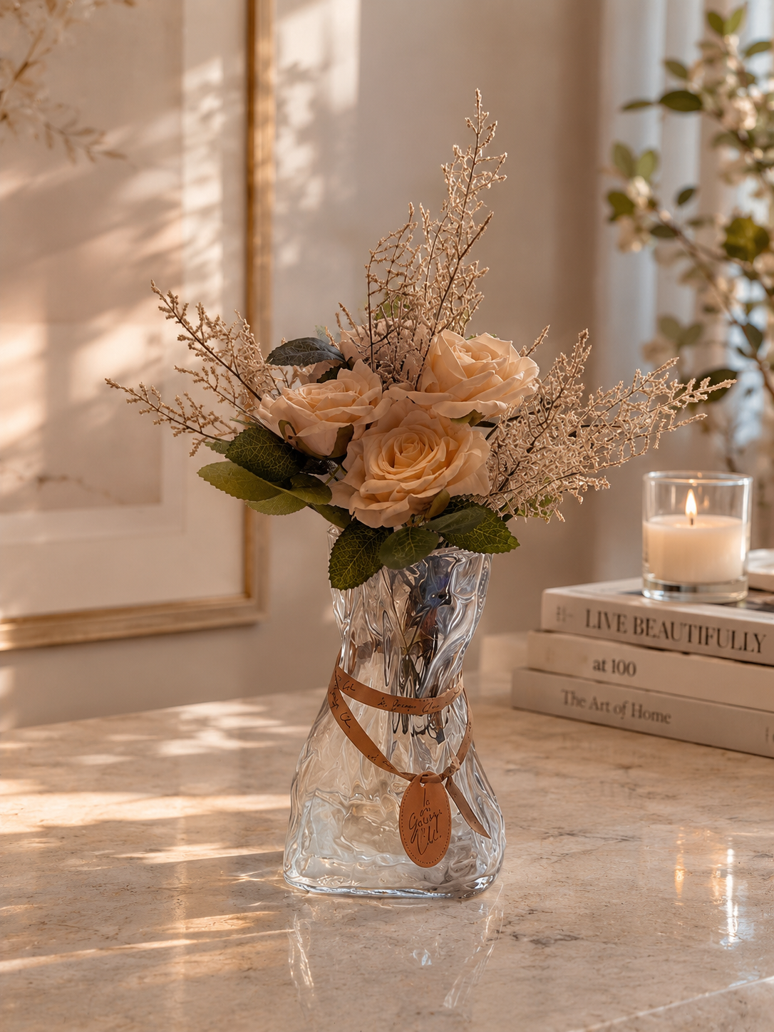 Iridescent Glass Vase -