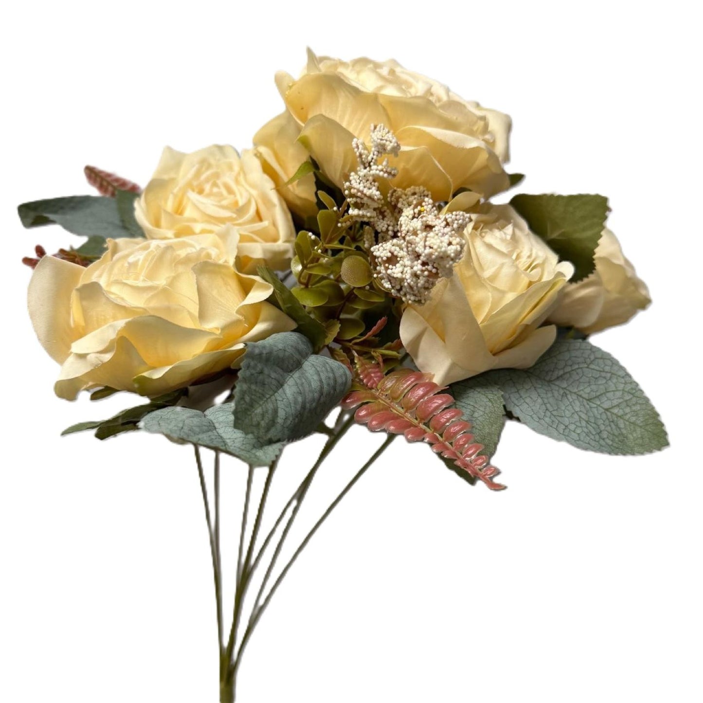Flowers Bouquet - Pink, White, Beige & Ivory-  LGC/TA-RR-2