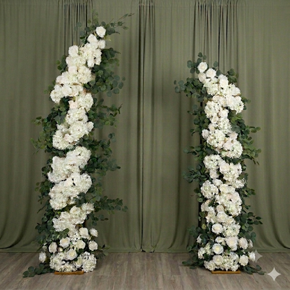 Premium Modular Artificial Floral Arch Installation – Custom Faux Botanical Backdrop