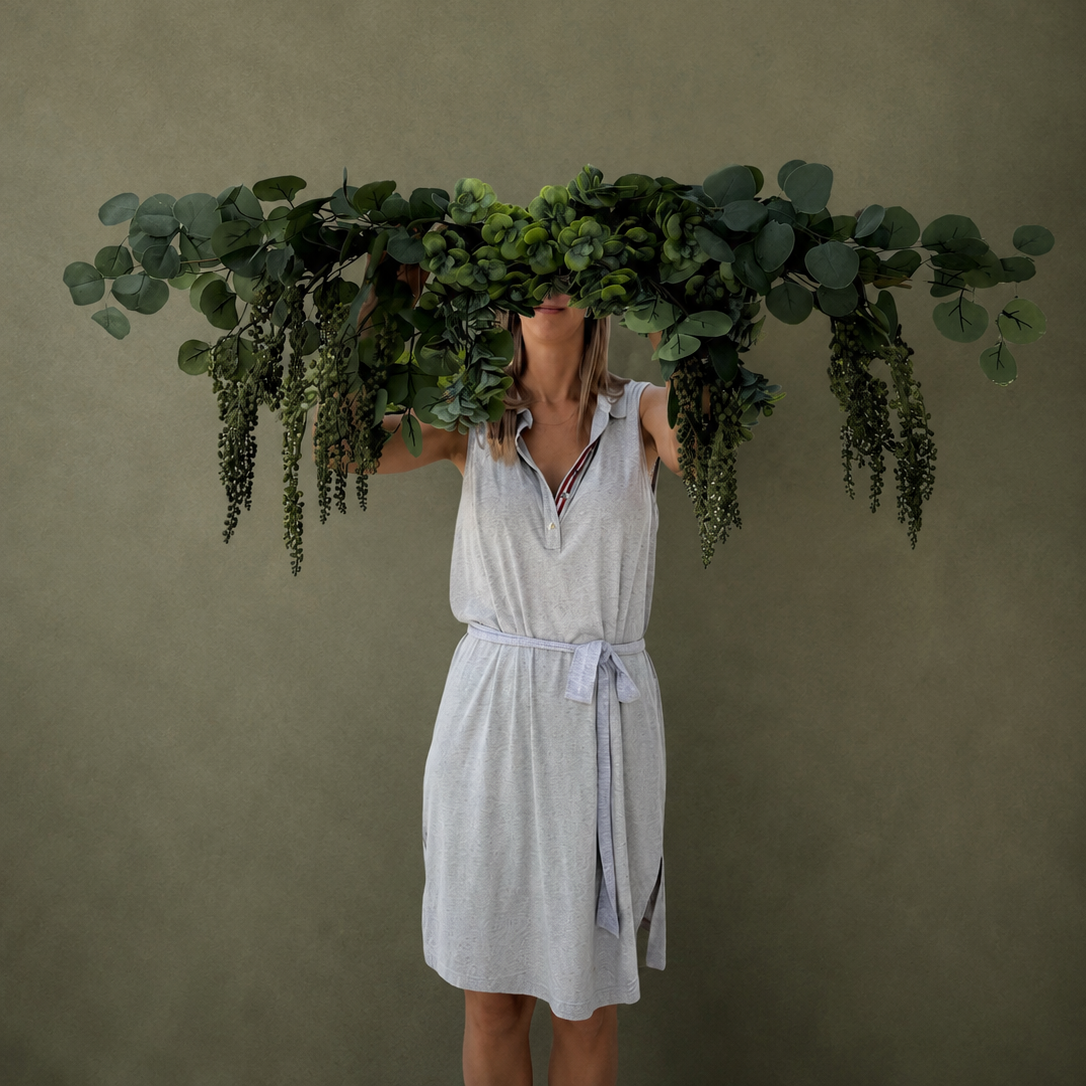 Artificial Eucalyptus Greenery Arrangement for Natural Décor