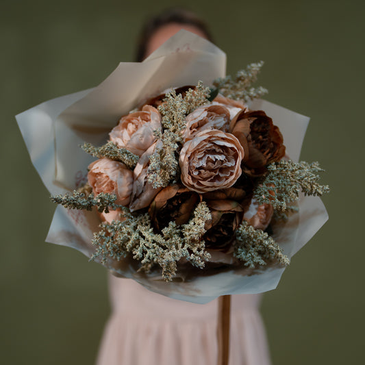 Cinnamon Peony Bouquet