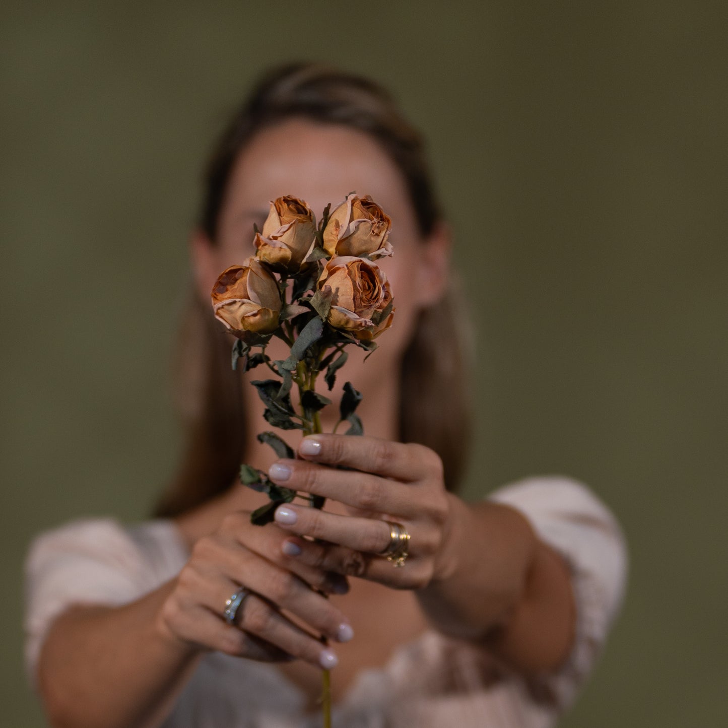 Artificial Rose Stem Bouquet – Rustic Terracotta & Burgundy Floral Decor