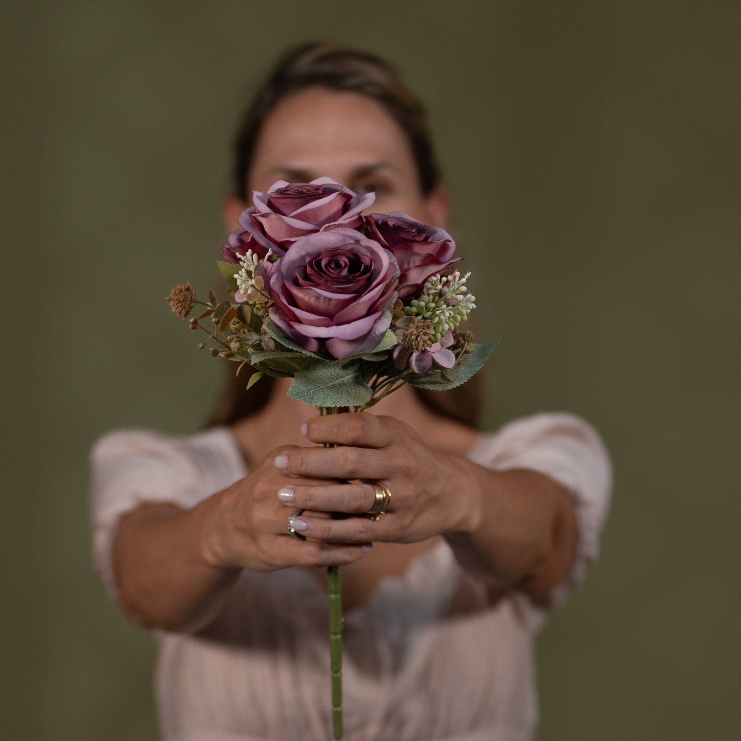 Artificial Peony Bouquet