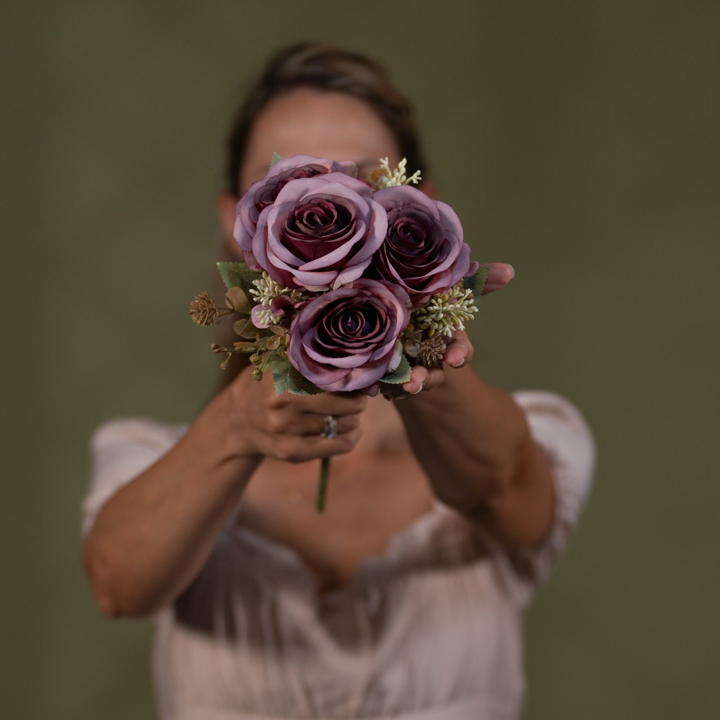 Artificial Peony Bouquet