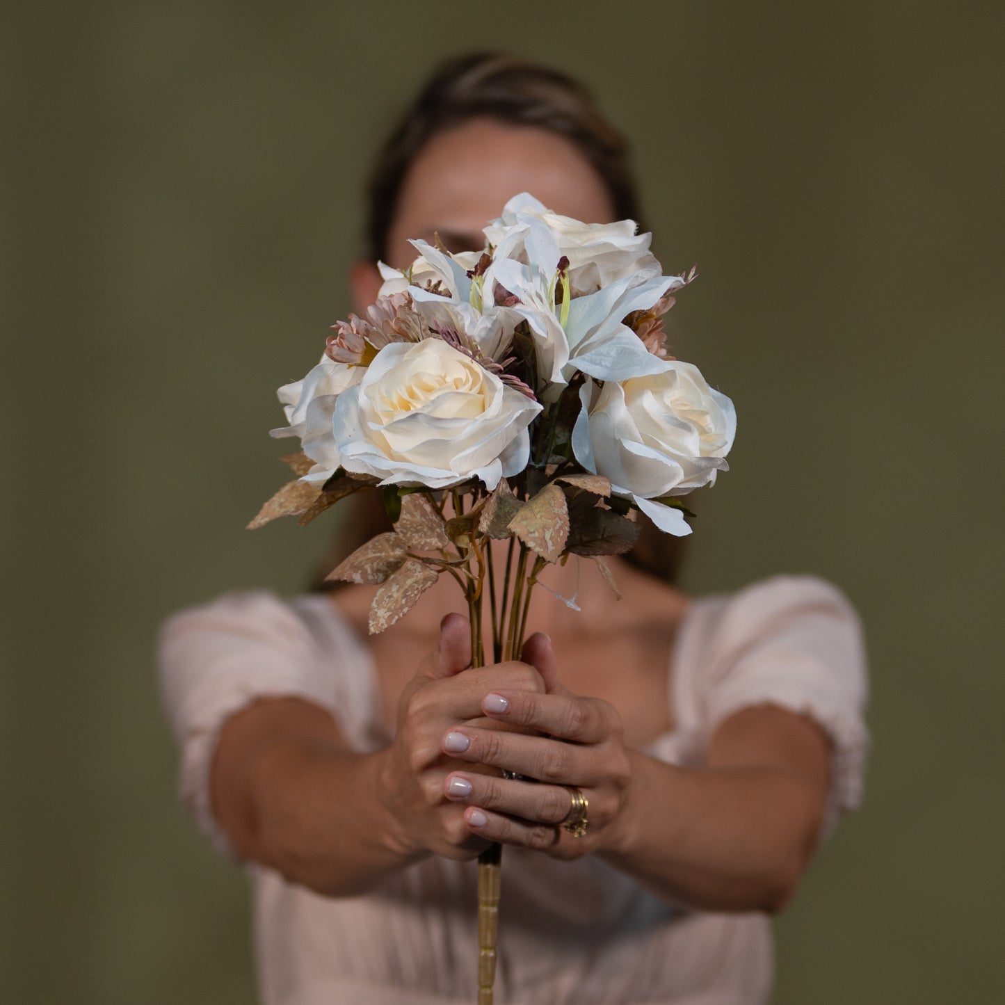 Artificial Peony Bouquet