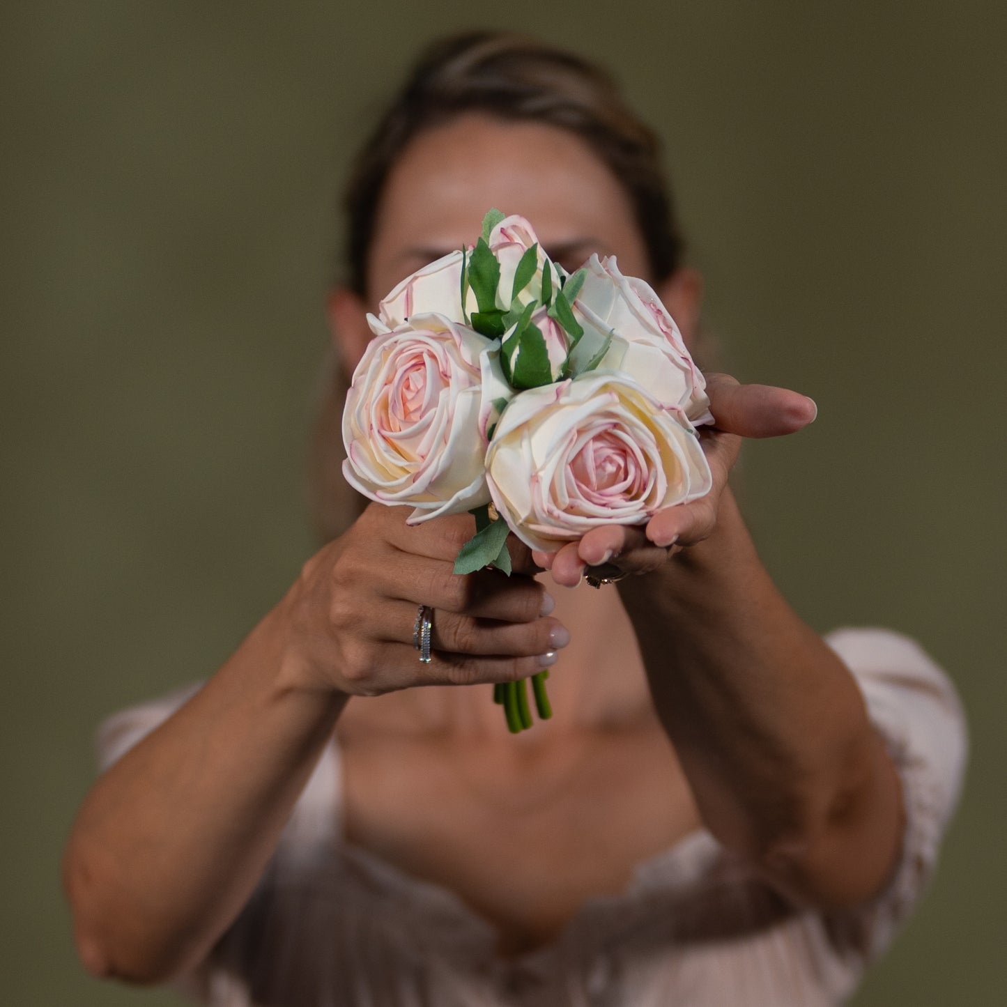 Real Touch Rose Bouquet Set of 3