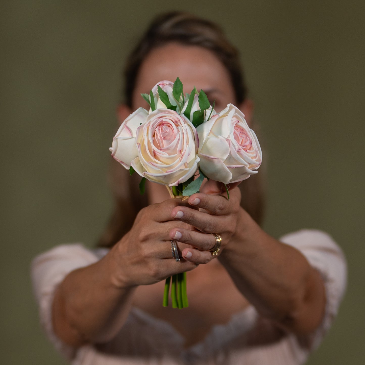 Real Touch Rose Bouquet Set of 3