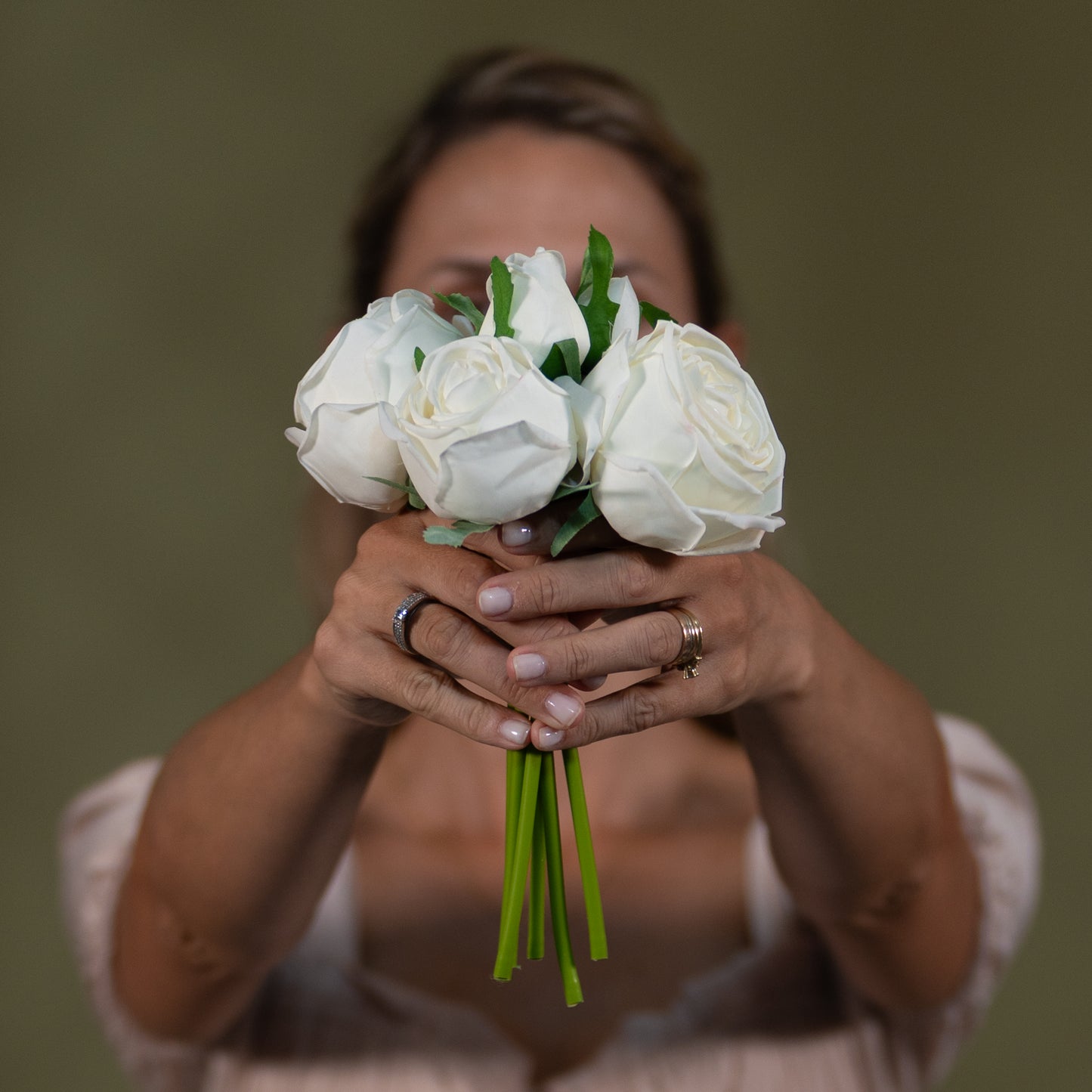 Real Touch Rose Bouquet Set of 3