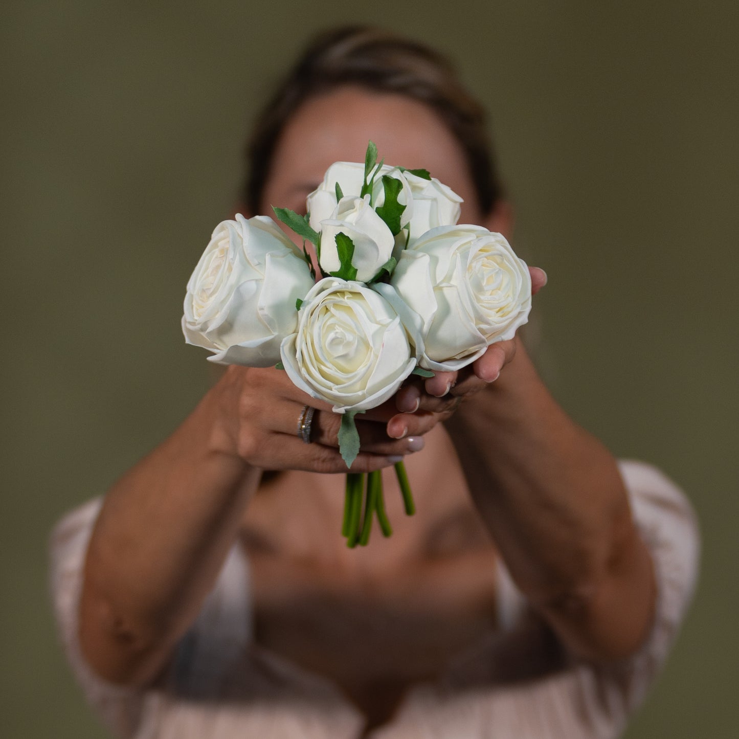 Real Touch Rose Bouquet Set of 3