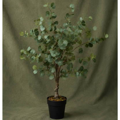Eucalyptus with Pot – Premium Mid-Size Sage Green Artificial Potted Plant