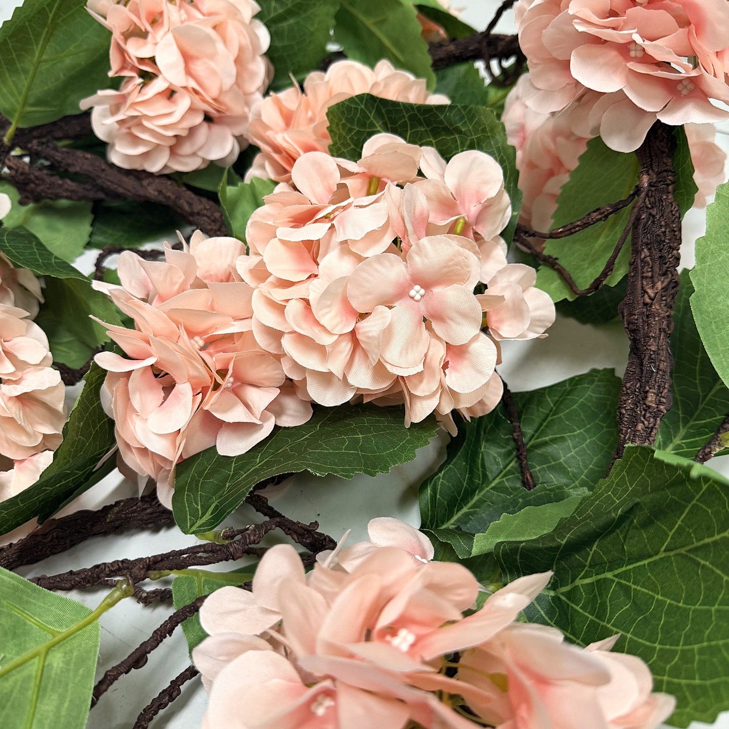 Premium Faux Hydrangea Garland
