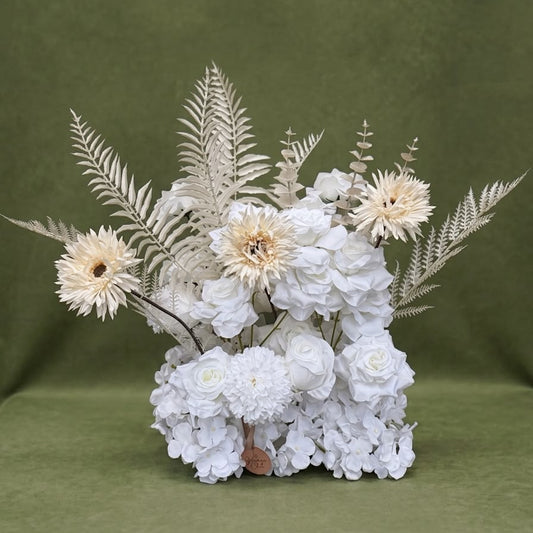 White Elegance – Premium Real Touch Artificial Floral Arrangement