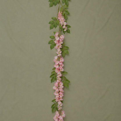Premium Real-Touch Pink Wisteria Flower Garland (6.6ft) – Cascading Artificial Vine
