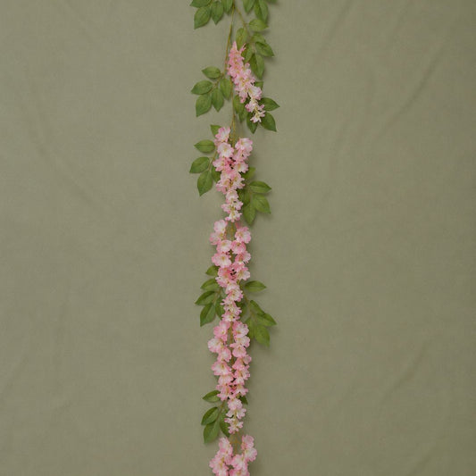 Premium Real-Touch Pink Wisteria Flower Garland (6.6ft) – Cascading Artificial Vine