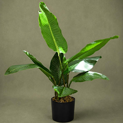 Tropical Green Leaf Tree with Pot – Premium Broadleaf Artificial Floor Tree