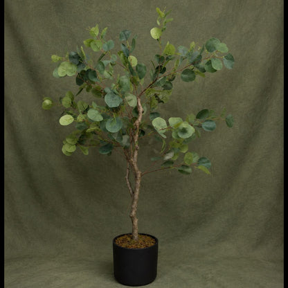 Eucalyptus with Pot (130cm) – Premium Mid-Tall Artificial Floor & Console Tree