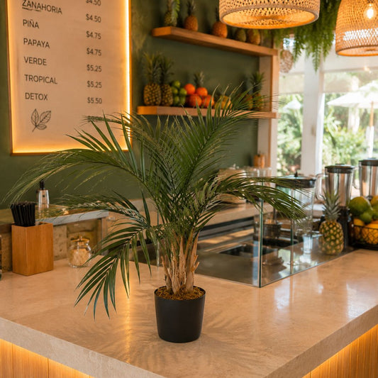 Luxury Potted Artificial Palm Tree – Premium High-Fidelity Indoor Greenery