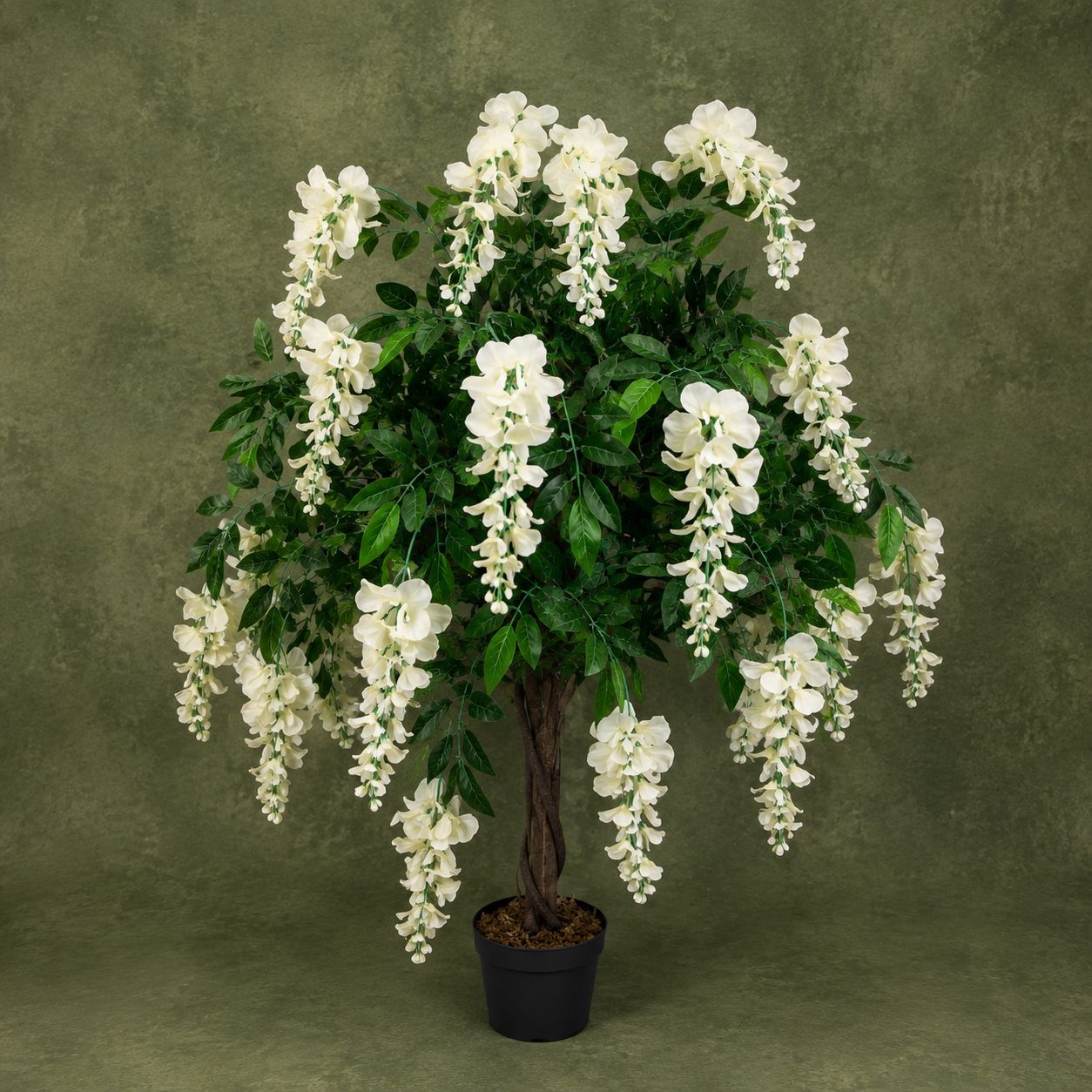 Premium Artificial Wisteria Tree – Luxury Faux Cascading Indoor Statement Arbor