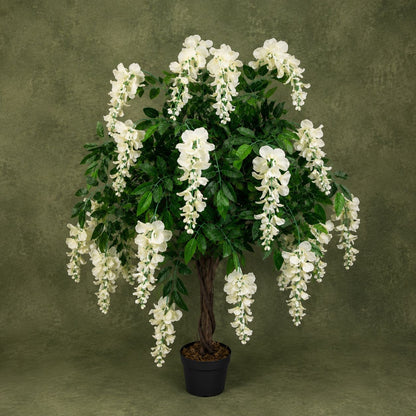 Premium Artificial Wisteria Tree – Luxury Faux Cascading Indoor Statement Arbor