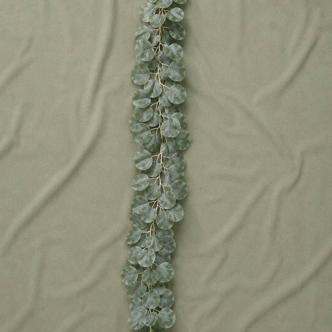 Artificial Eucalyptus Garland – 6.9 ft | Dusty Green Hanging Vine