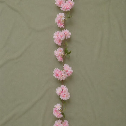 Premium Real-Touch White & Pink Hydrangea Garland (6.2ft) – Luxury Faux Floral Runner