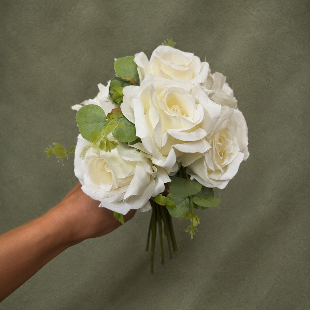 Blush Rose Bridal Bouquet | Artificial Wedding Flowers Miami