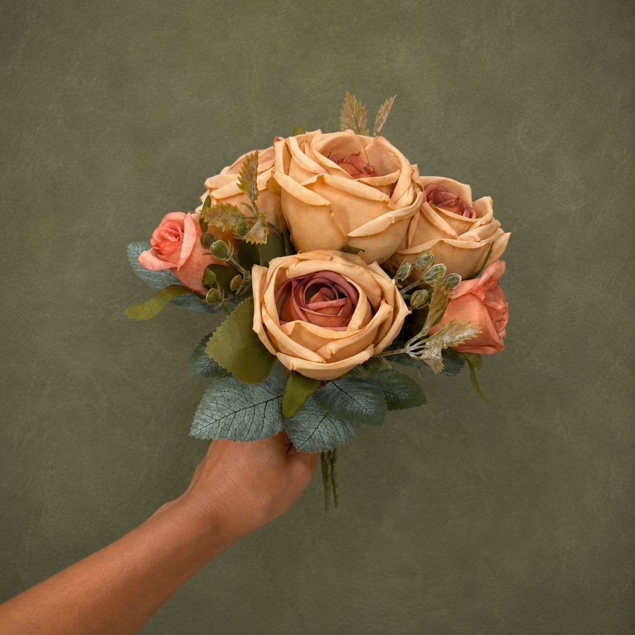 White Rose Mini Bouquet | Artificial Wedding Flowers Miami