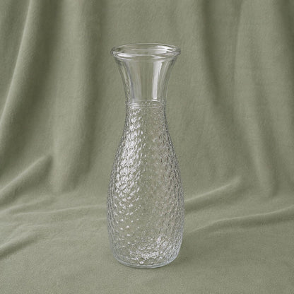 Hammered Glass Vase Centerpiece – Premium Artisanal Vessel for Artificial Florals