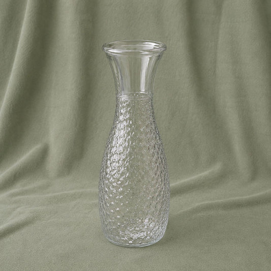 Hammered Glass Vase Centerpiece – Premium Artisanal Vessel for Artificial Florals