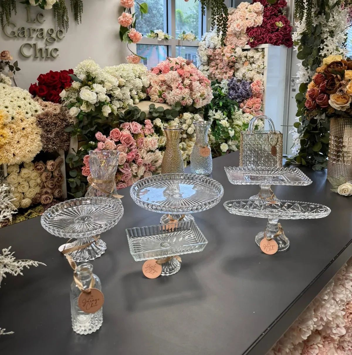 Round Crystal Cake Stand