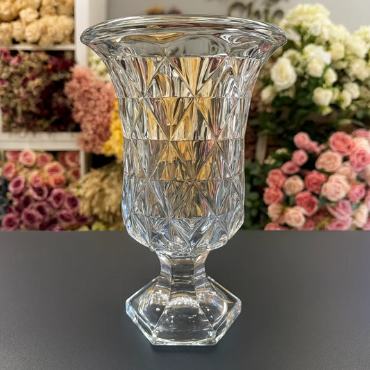 Crystal Pedestal Vase