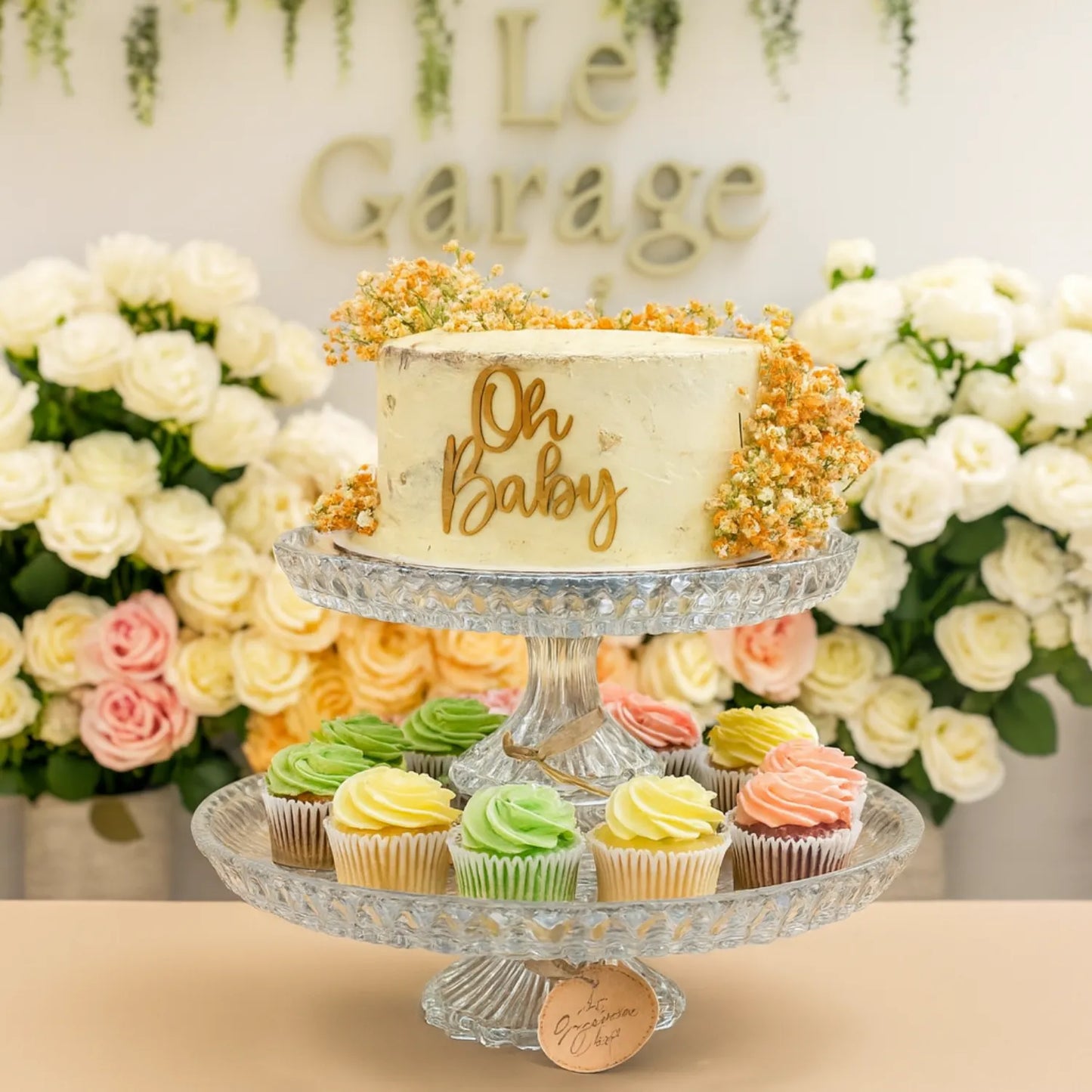 Round Crystal Cake Stand