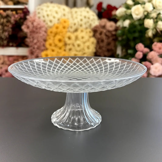 Crystal Pedestal Plate