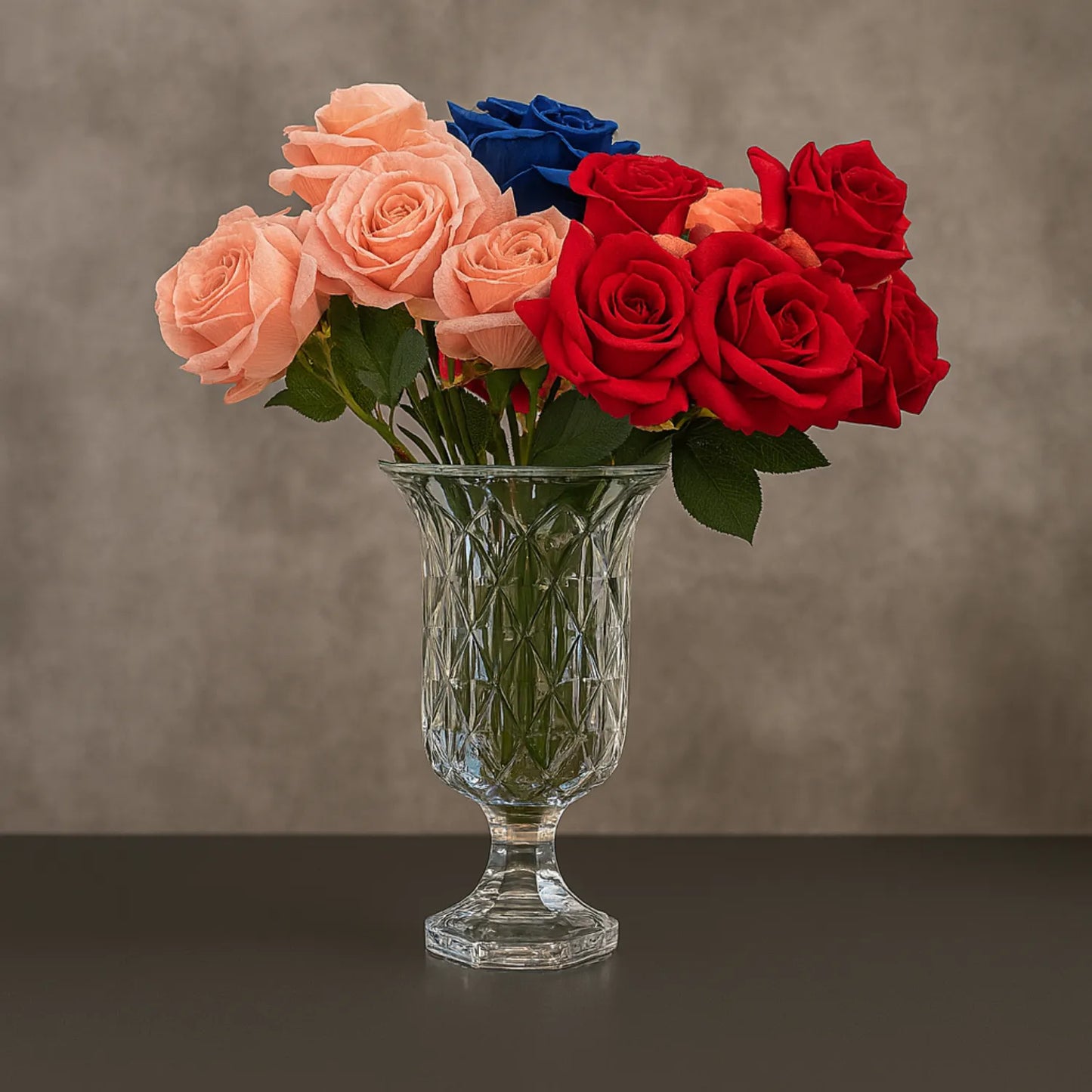 Crystal Pedestal Vase
