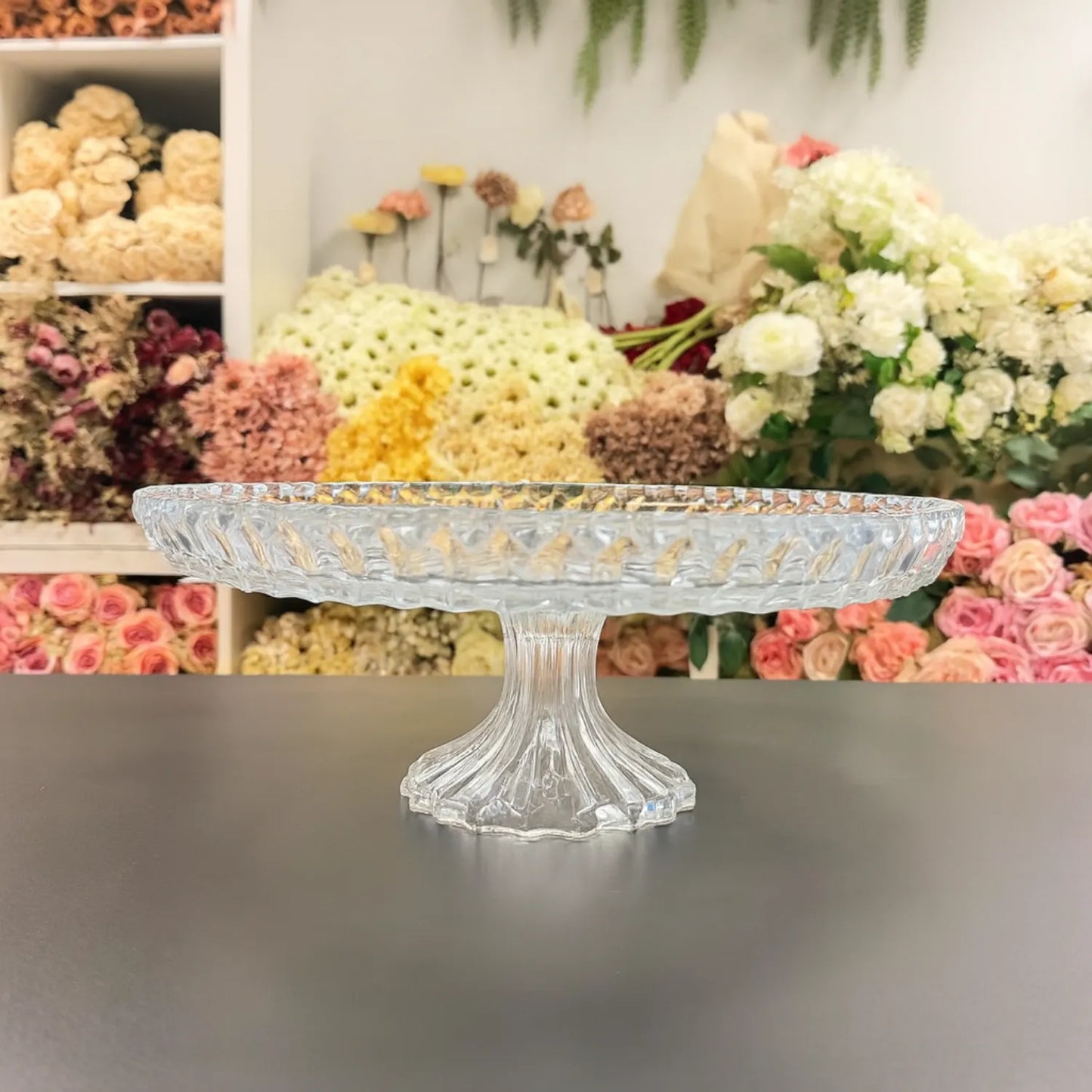 Round Crystal Cake Stand
