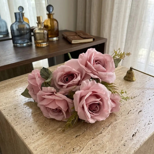 Flowers Bouquet - Pink, Ivory & White - LGC/TA-RR