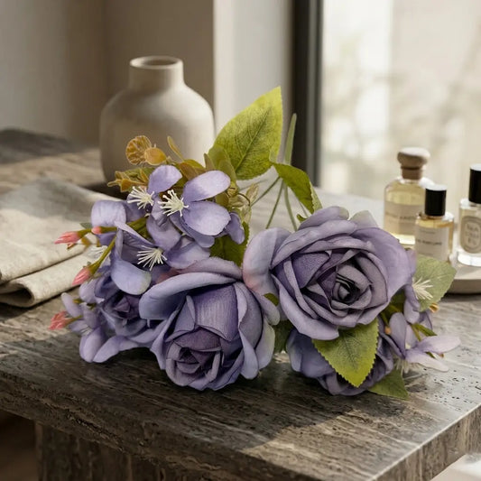 Flowers Bouquet -Purple, Blue, Pink & White - LGC/TA-RA