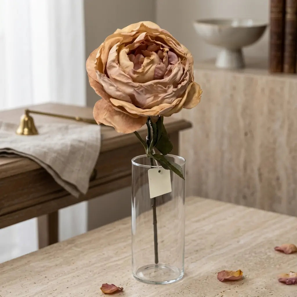 Artificial Rose Stem- Vintage Rose & Cream LGC/PA-IR