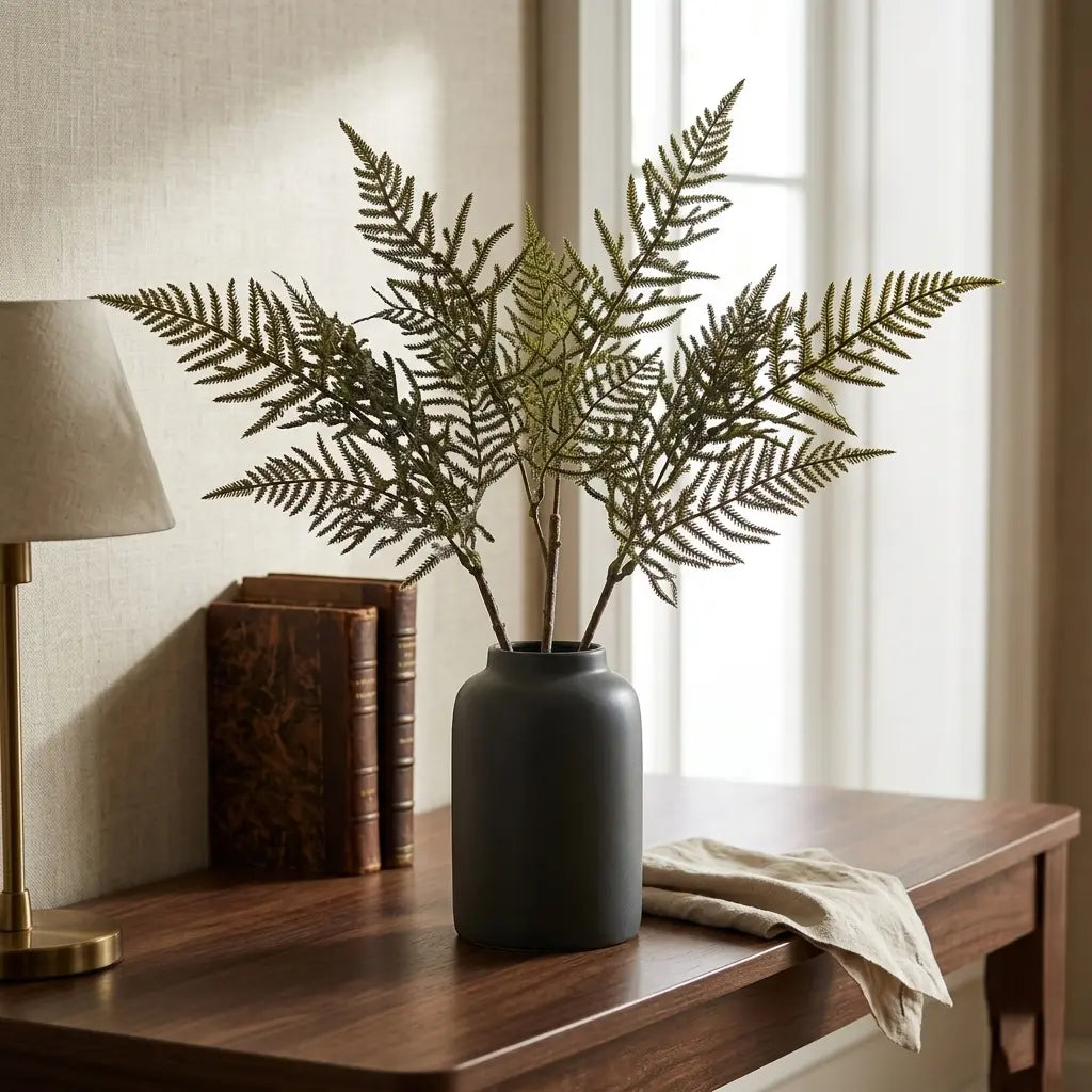 Green Faux Fern Stem for Floral Arrangements & Décor - LGC/PA-VH