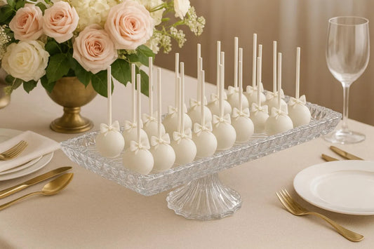 Rectangular Crystal Pedestal Tray
