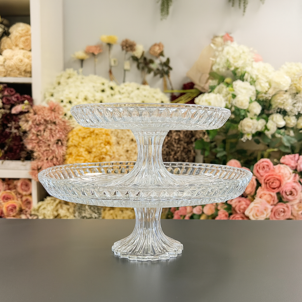 Round Crystal Cake Stand