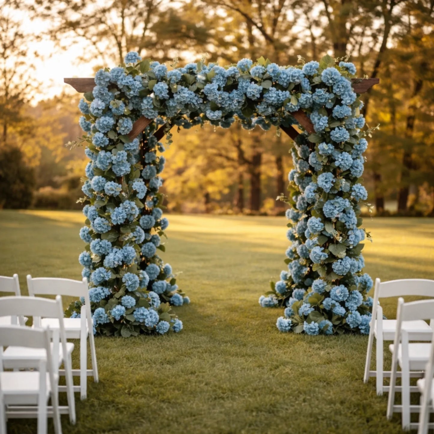 Premium Faux Hydrangea Garland